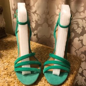 Steve Madden Mint Green Teal Heel Sz. 6